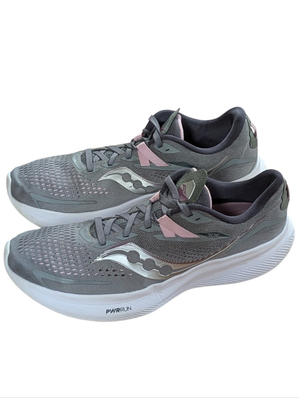 Saucony Ride 15 Womens Running Shoes Gray Size 11